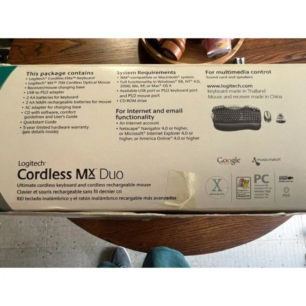 Logitech Wireless MX Duo Multimedia Keyboard & Optical Mouse Kit (Silver/Black